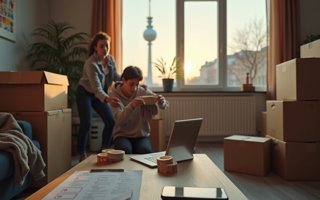Kartons packen System Berlin Tipps: Zimmerweise & Checkliste